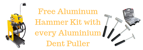 Free hammer kit with dent puller